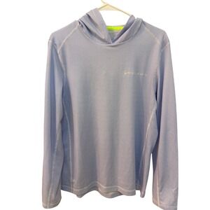 Vineyard Vines On The Go Men's Sankaty Hoodie Blue/White Gingham‎ Pattern Small